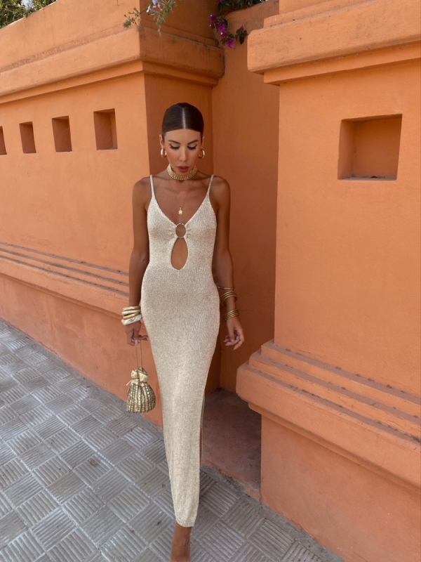Vestido Cavalli Gold