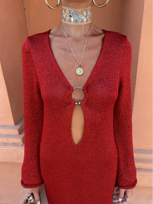 Vestido Cavalli de manga comprida...