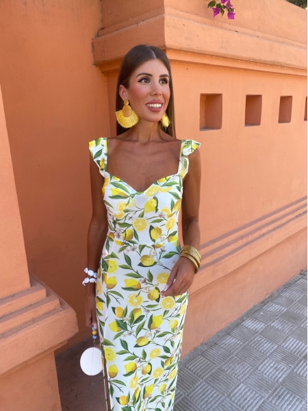 Vestido Limones Largo 2