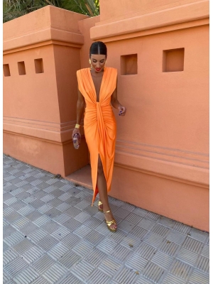 Vestido Coliza Laranja