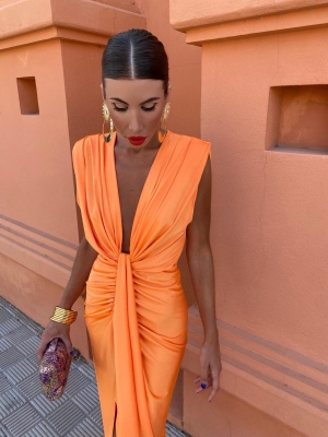 Coliza Orange Dress