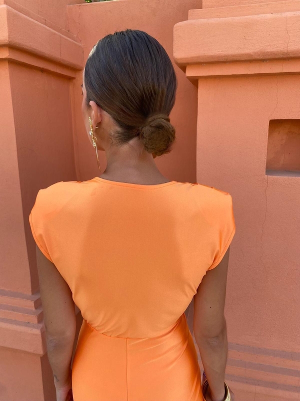 Coliza Orange Dress