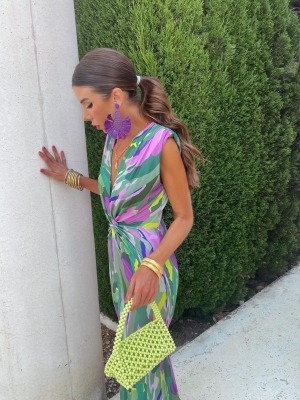 Tonina Greenish Dress
