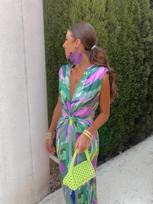 Vestido Tonina Esverdeado