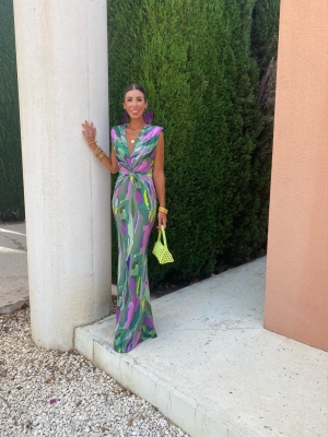 Vestido Tonina Esverdeado