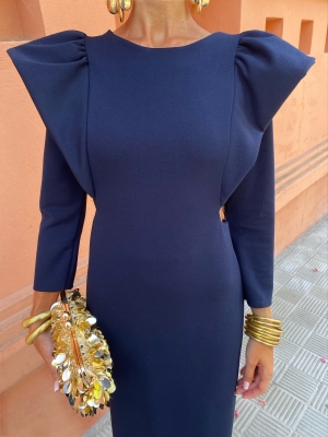Vestido Játiva Azul Marinho