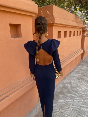 Vestido Játiva Azul Marinho