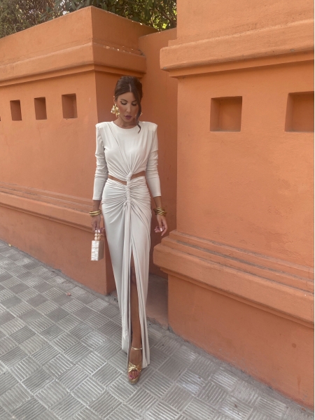 Robe beige Pompeya 2