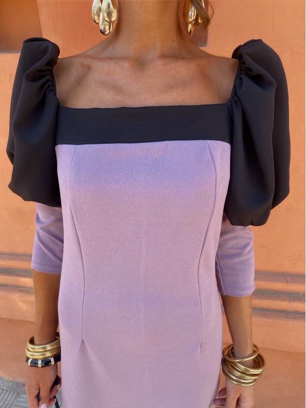 Vestido Enriqueta Malva