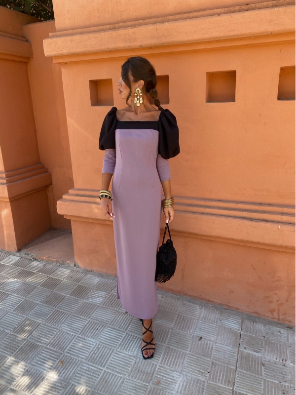 Vestido Enriqueta Malva