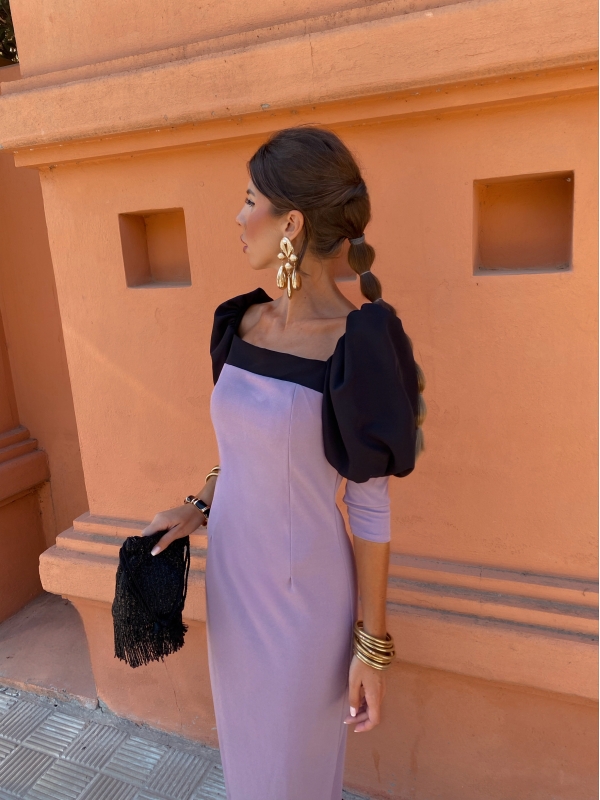 Vestido Enriqueta Malva