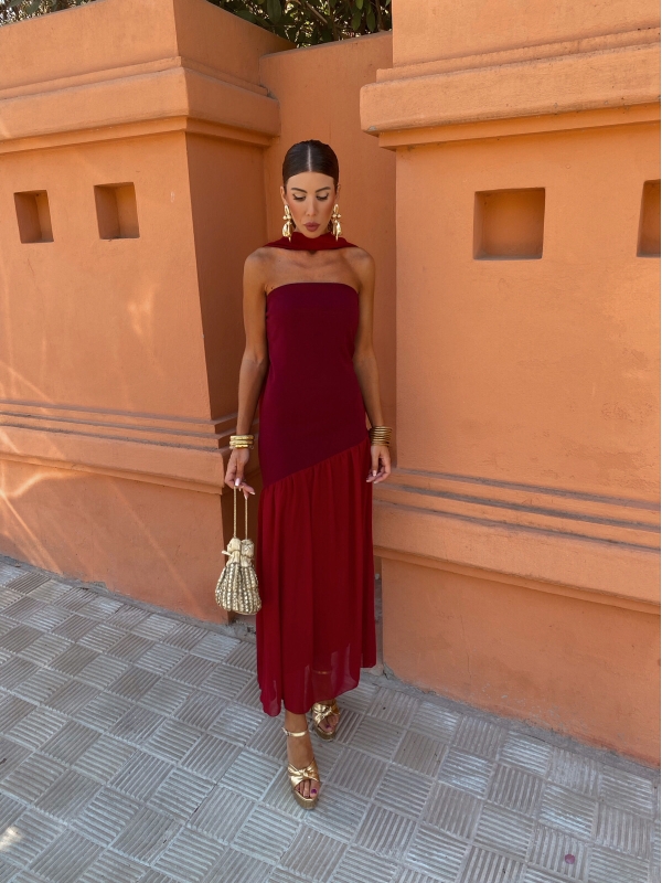 Edda Garnet Dress