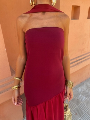 Edda Garnet Dress