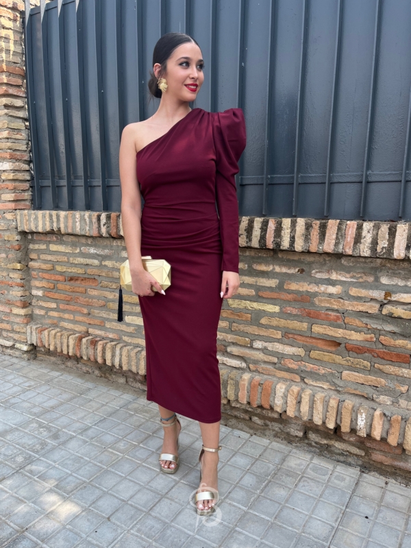 Vestido Colette Bordeaux