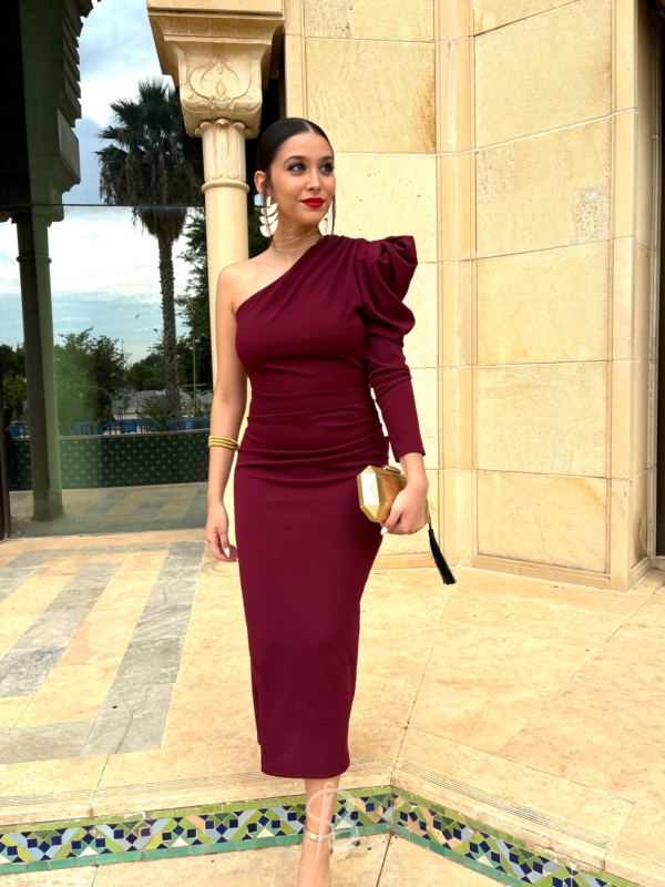 Vestido Colette Bordeaux