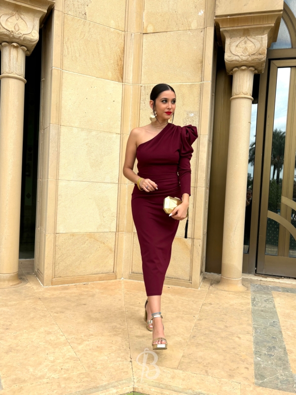 Vestido Colette Bordeaux