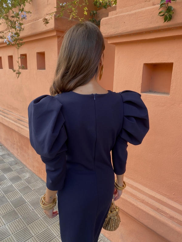 Robe libellule bleu marine