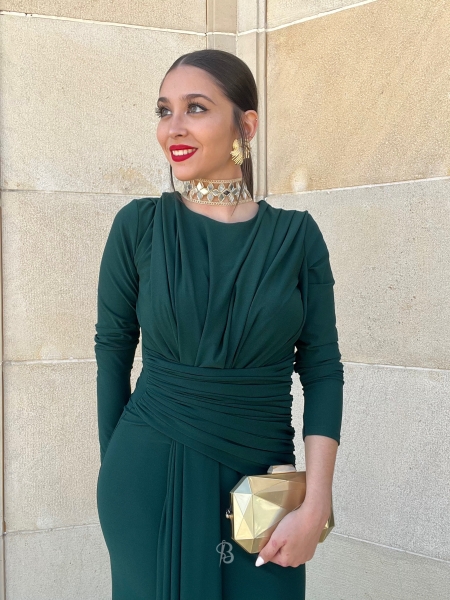 Vestido verde Zamarra