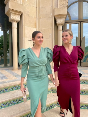 Vestido Libélula Granate