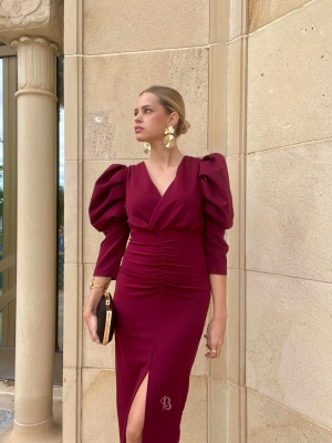 Vestido Libélula Granate
