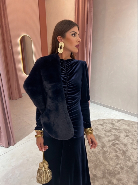 Sousa Dress Navy Blue