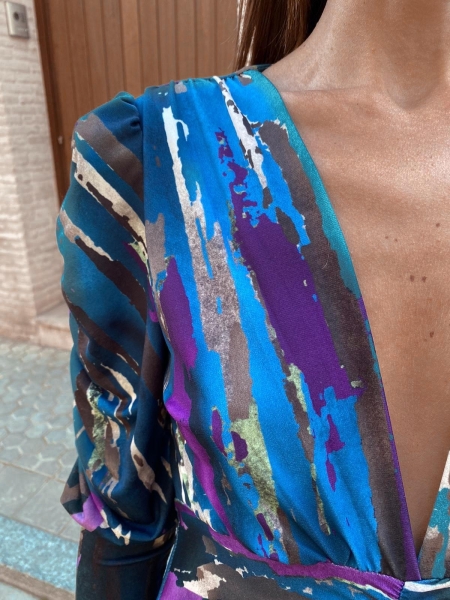 Vestido azul Tizziano 2