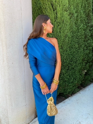 Emerald Dress Petrol Sleeve