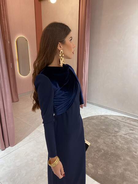 Robe Alexander bleu marine 2