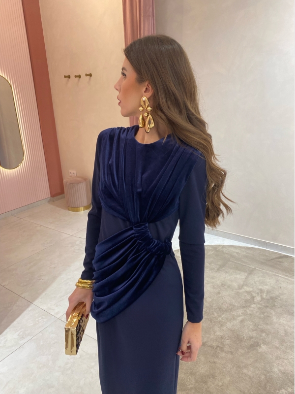 Vestido Murube azul-marinho