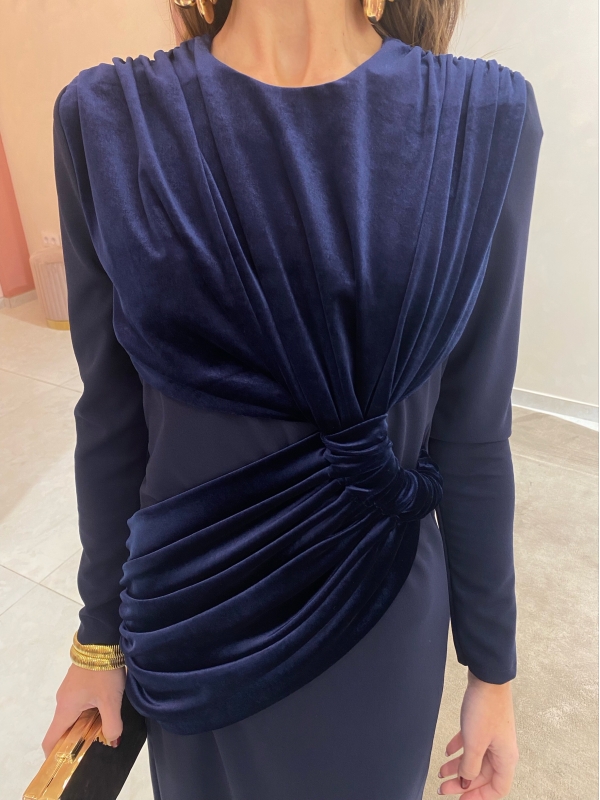 Vestido Murube azul-marinho