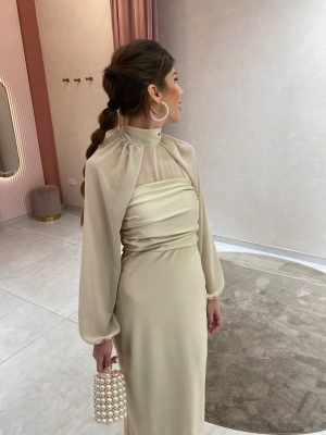 Dress Sayalonga Beige/Champagne