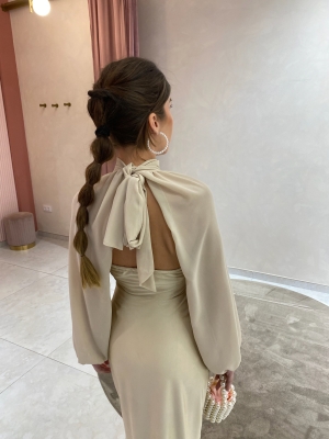 Dress Sayalonga Beige/Champagne