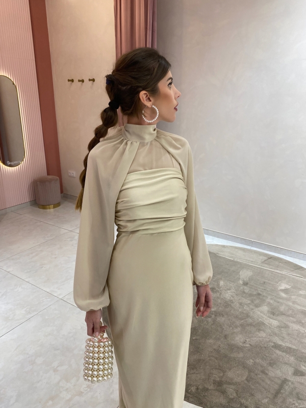 Dress Sayalonga Beige/Champagne