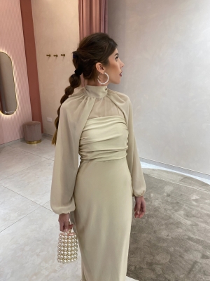 Dress Sayalonga Beige/Champagne
