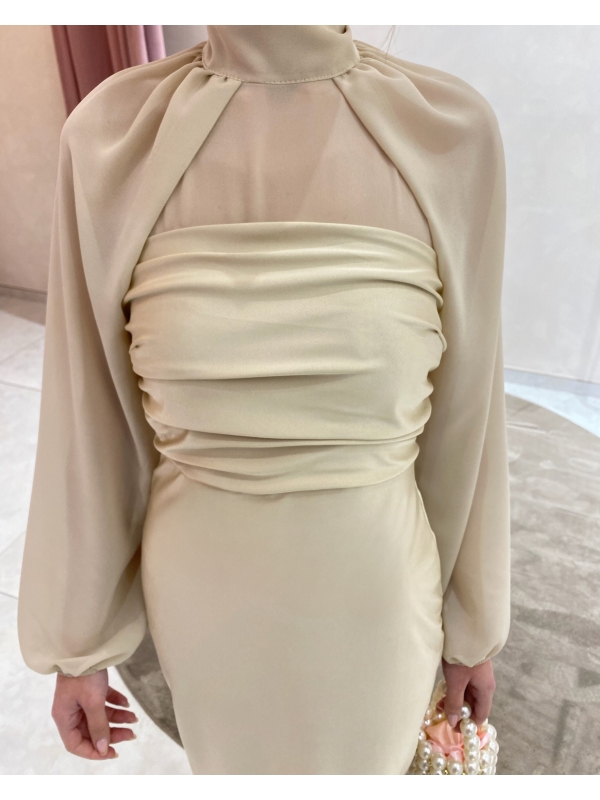 Dress Sayalonga Beige/Champagne