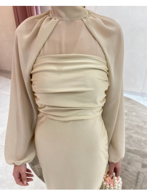 Dress Sayalonga Beige/Champagne
