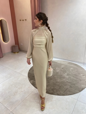 Dress Sayalonga Beige/Champagne