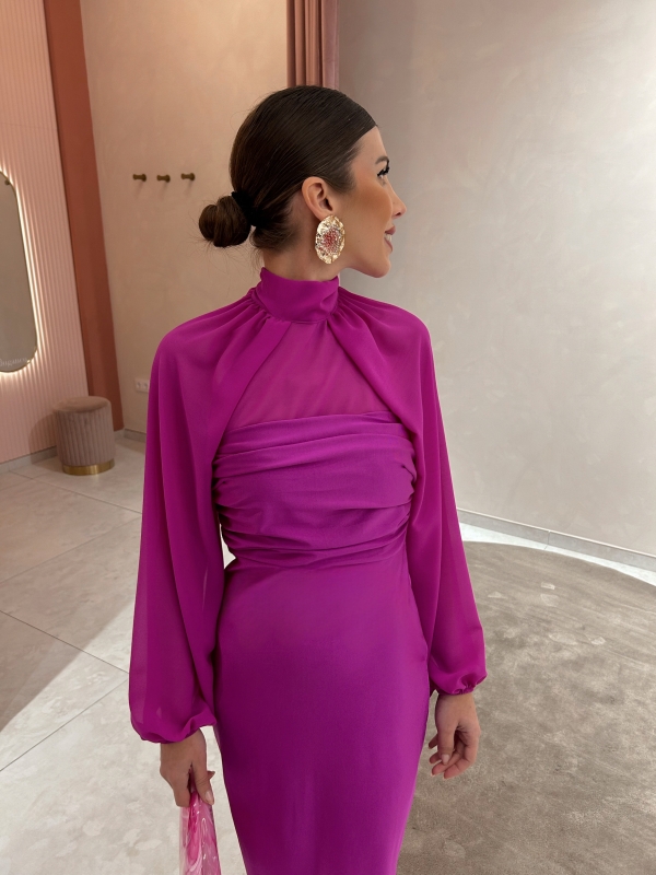 Abito Sayalonga fucsia