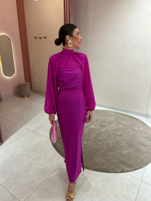 Abito Sayalonga fucsia
