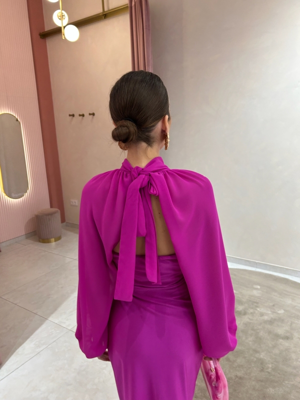 Abito Sayalonga fucsia