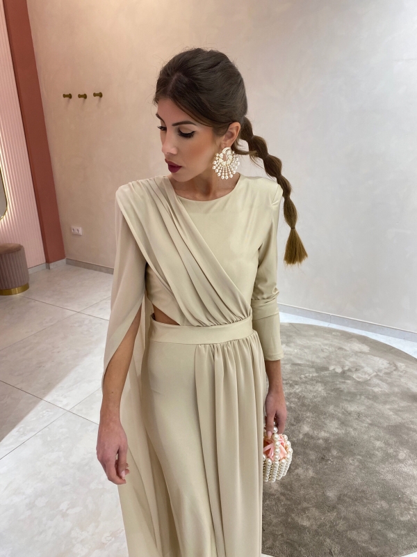 Vestido Centuria Bege/Champagne