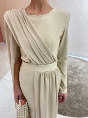 Vestido Centuria Bege/Champagne