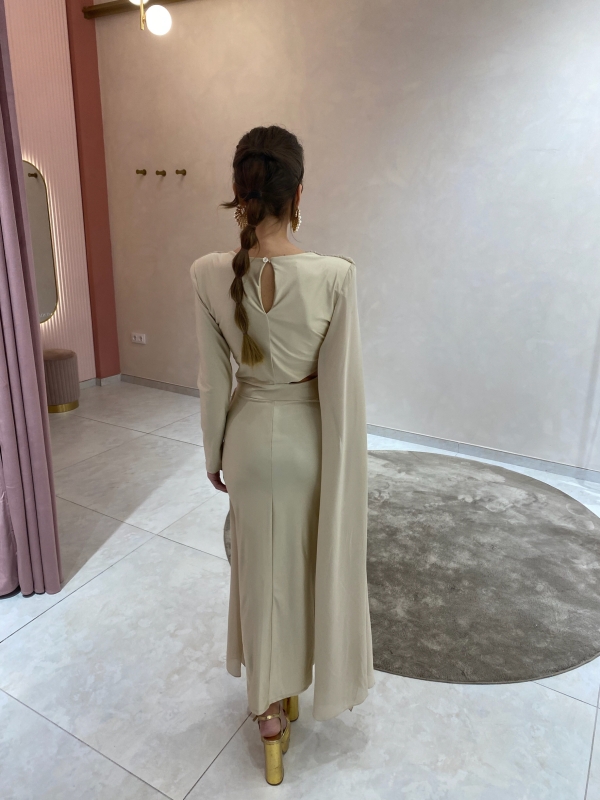 Vestido Centuria Bege/Champagne