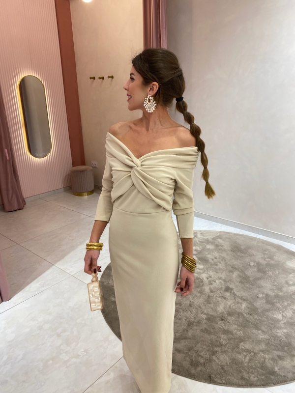 Vestido Santa Cruz Bege
