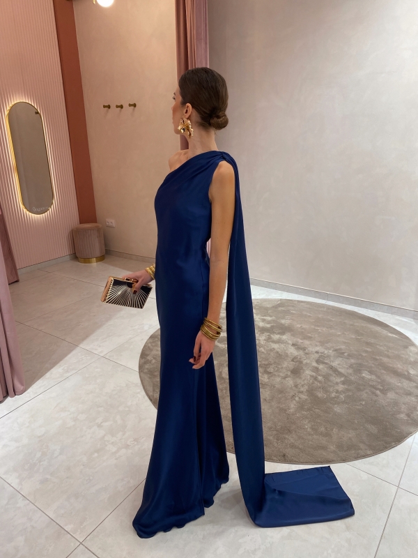 Vestido Llorente azul-marinho