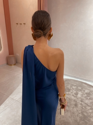 Llorente Dress Navy Blue
