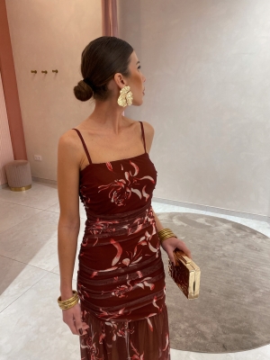Garnet/Brown Molviedro Dress
