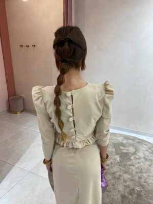 Tunisia Plain Beige Set