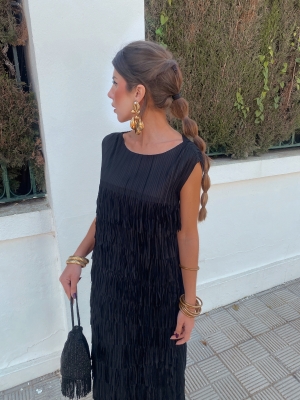Vestido Cairel sin mangas Negro