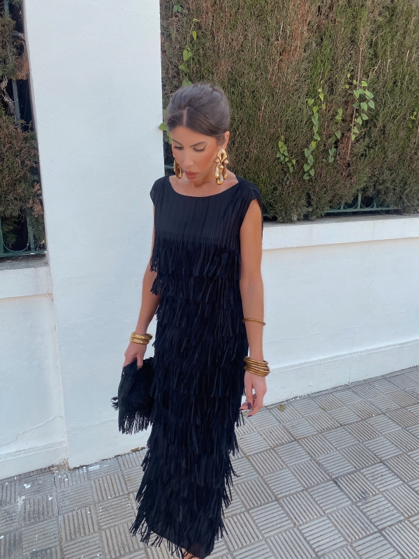 Vestido Cairel sin mangas Negro